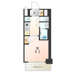 ゼオン大阪EASTの物件間取画像